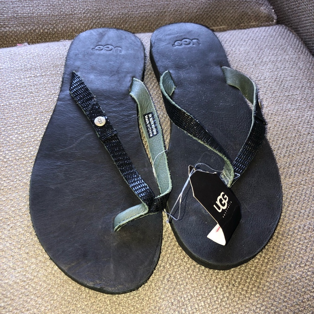 BRAND NEW UGG Embossed Leather Sandals